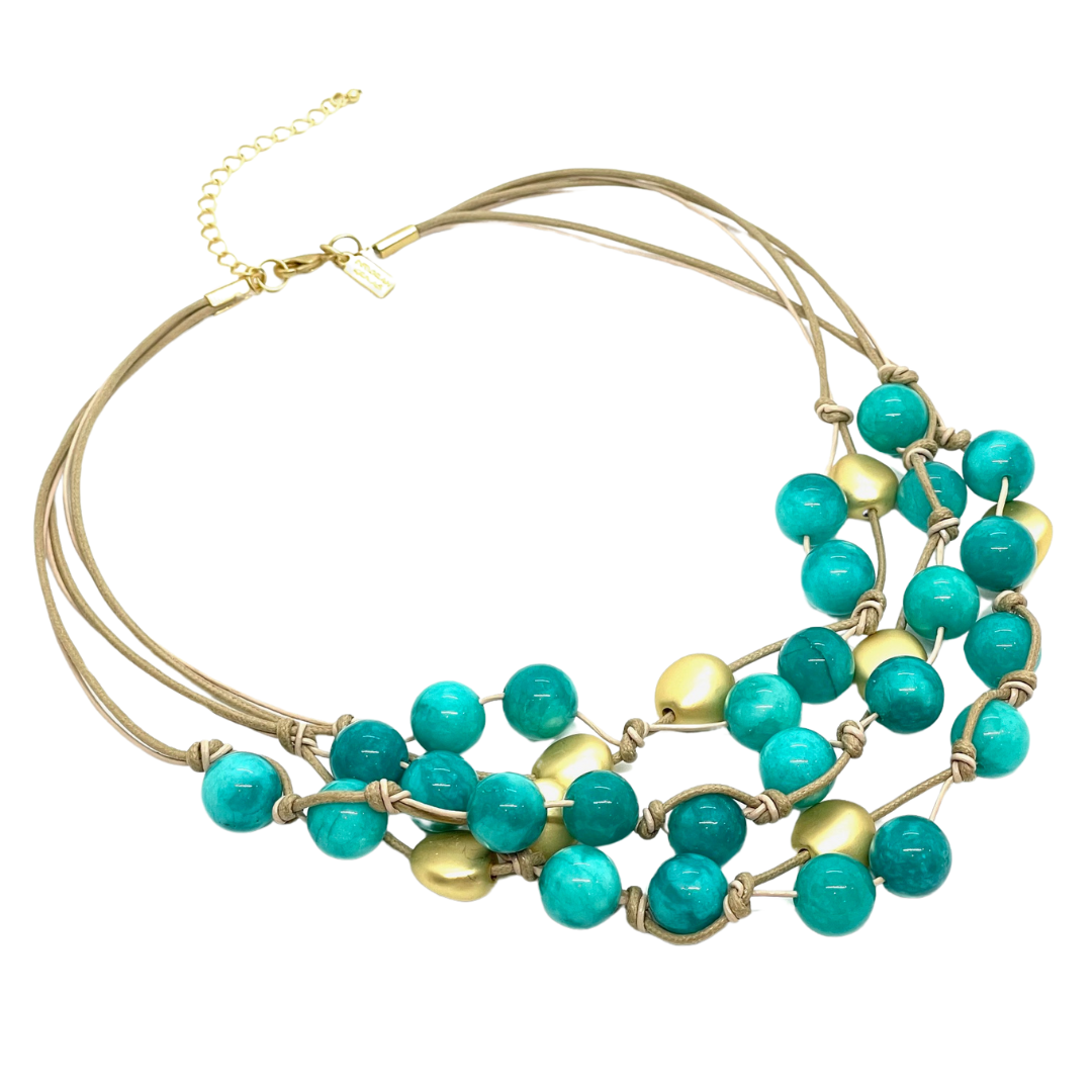 Turquoise Jade Torsade