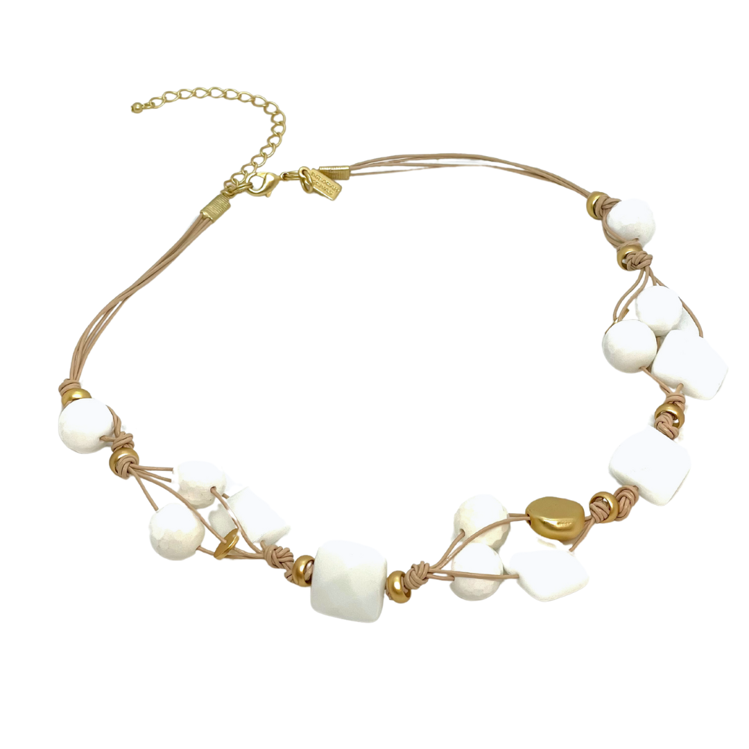 White Jade Woven Necklace