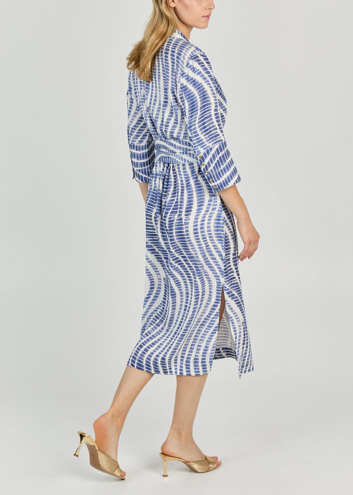 PLAYA PRINT CUPRO  MIDI DRESS