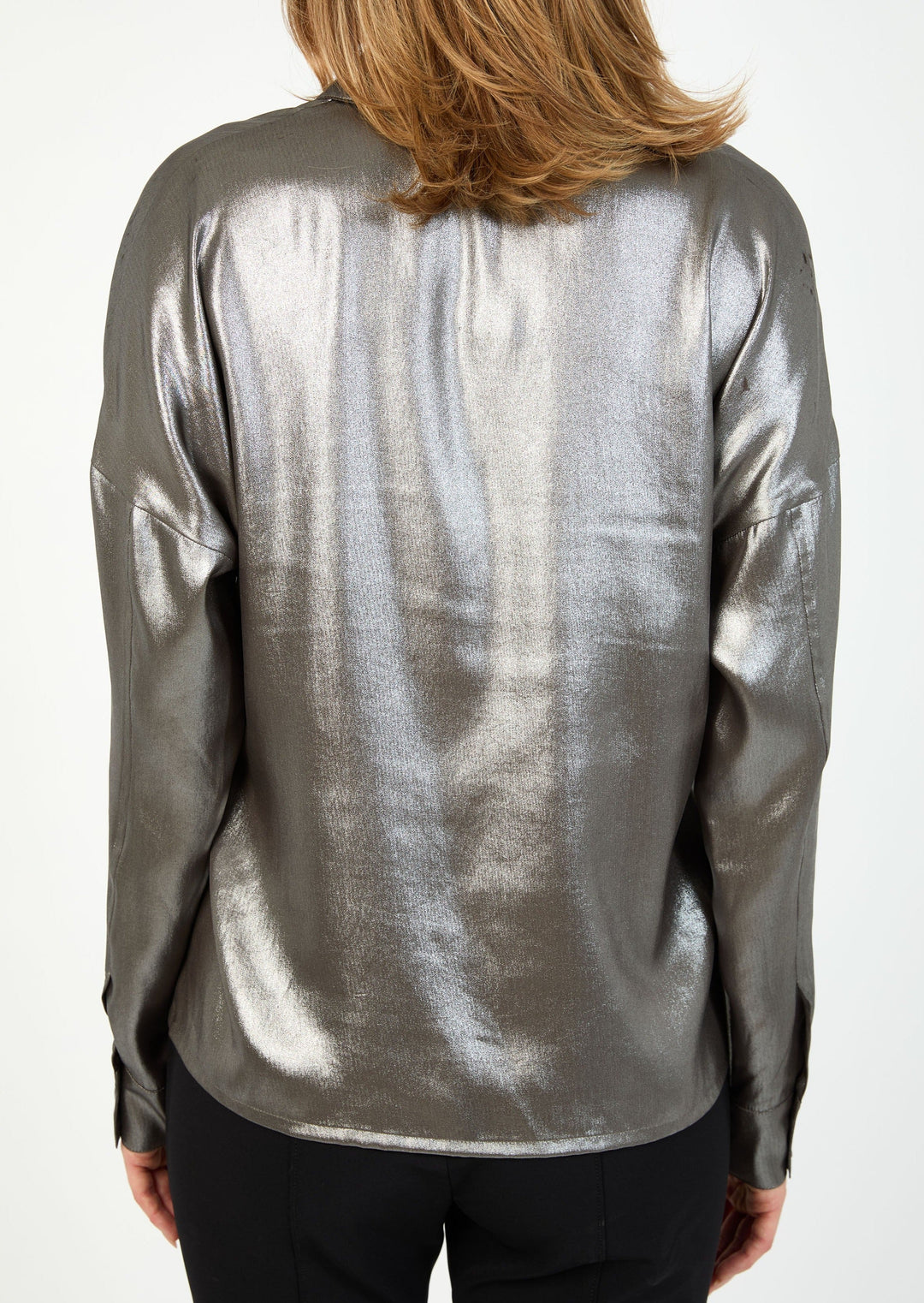 FOILED SATIN SHIRT