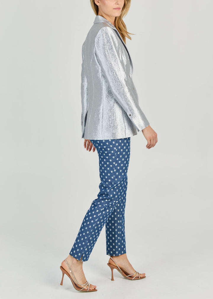 METALLIC TEXTURED VISCOSE JACKET