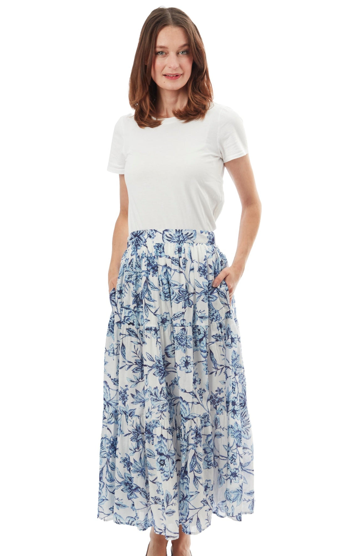 Woodstock Skirt Blue White XS / 3000-R905