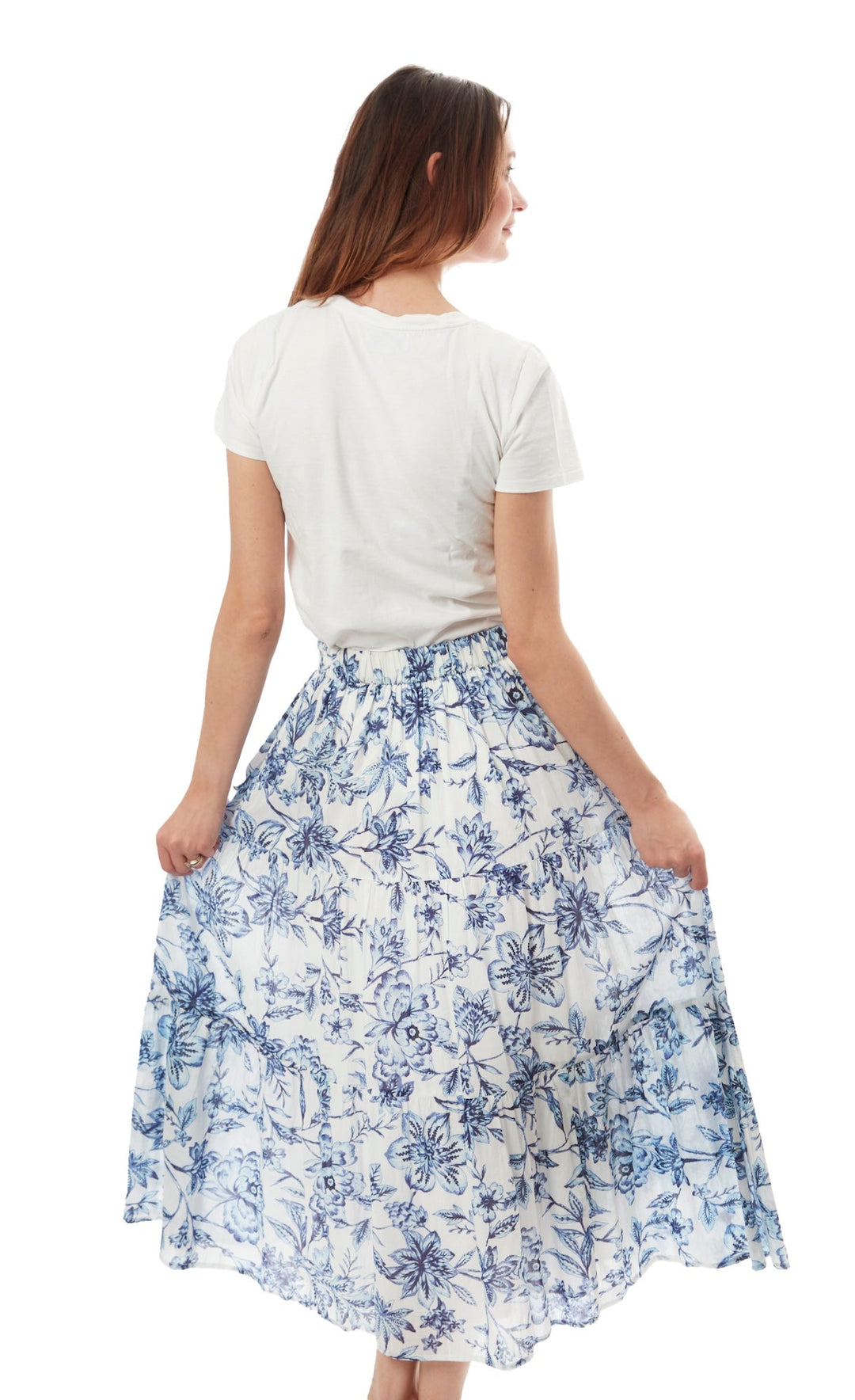 Woodstock Skirt Blue White XS / 3000-R905