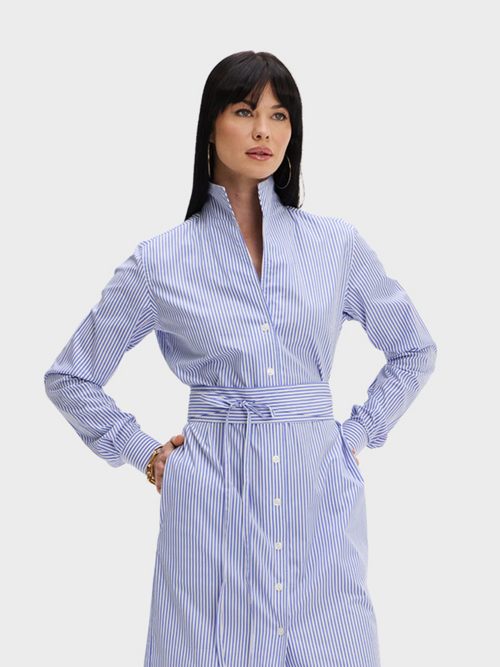 SHIRT DRESS: BOYFRIEND BLUE