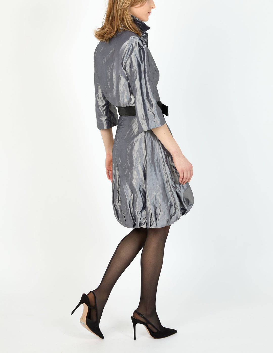 METALLIC TAFFETA SHIRT