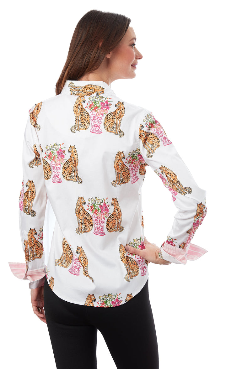 Rome Shirt Cheetahs And Chinoiserie XS / 402-S820-XS