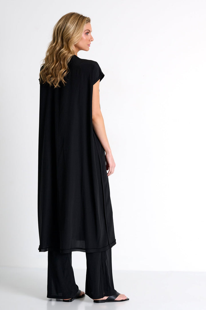 Silk Dress With Boat Neckline 02 / 800 Black