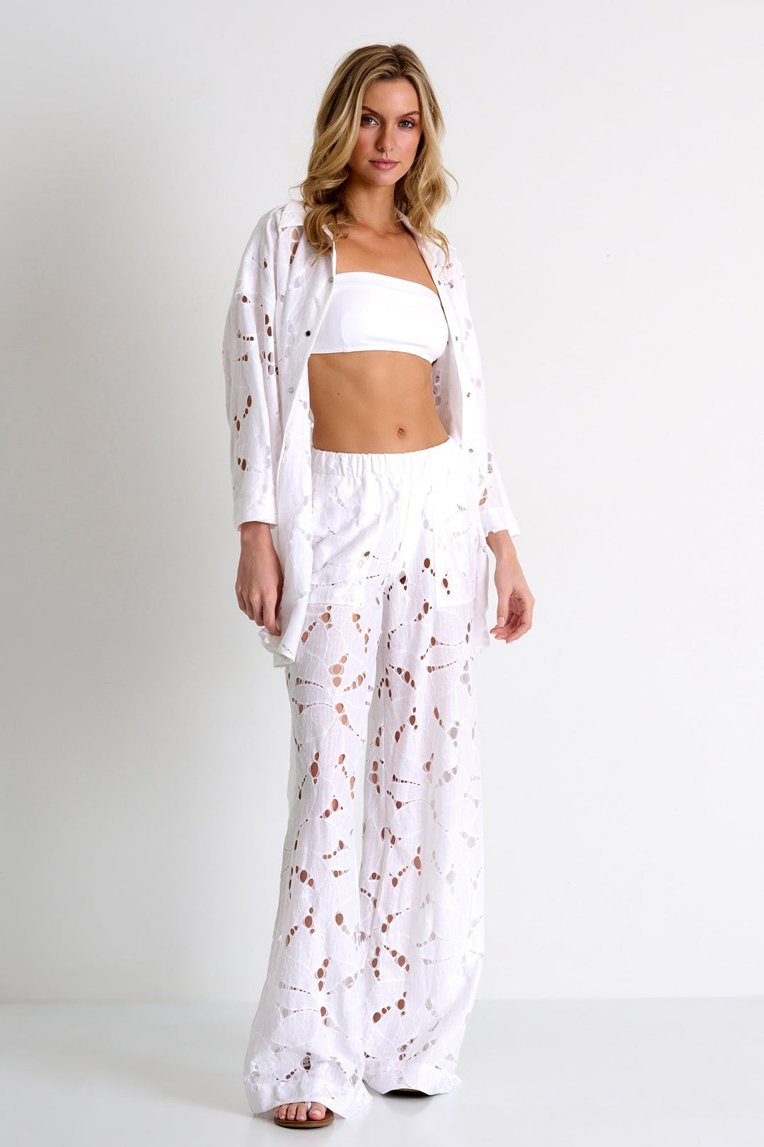 Modern Lace Pants 02 / 000 White