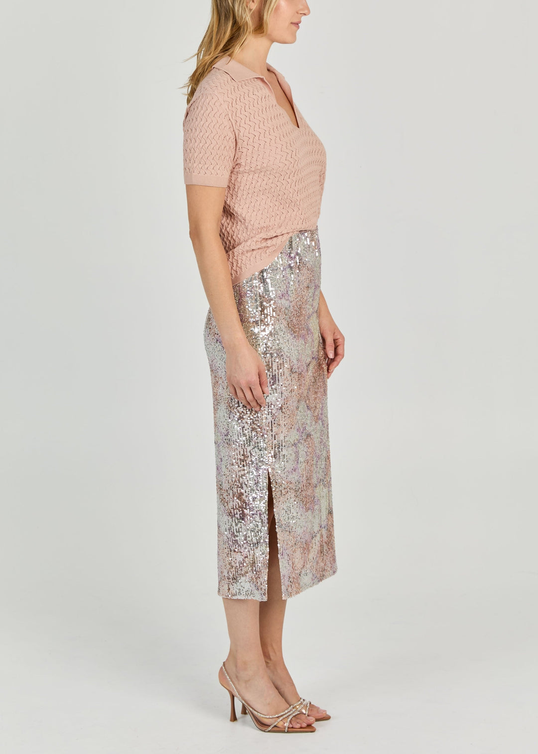 TEMPO SEQUINS MIDI SKIRT - SHIPS 3.31