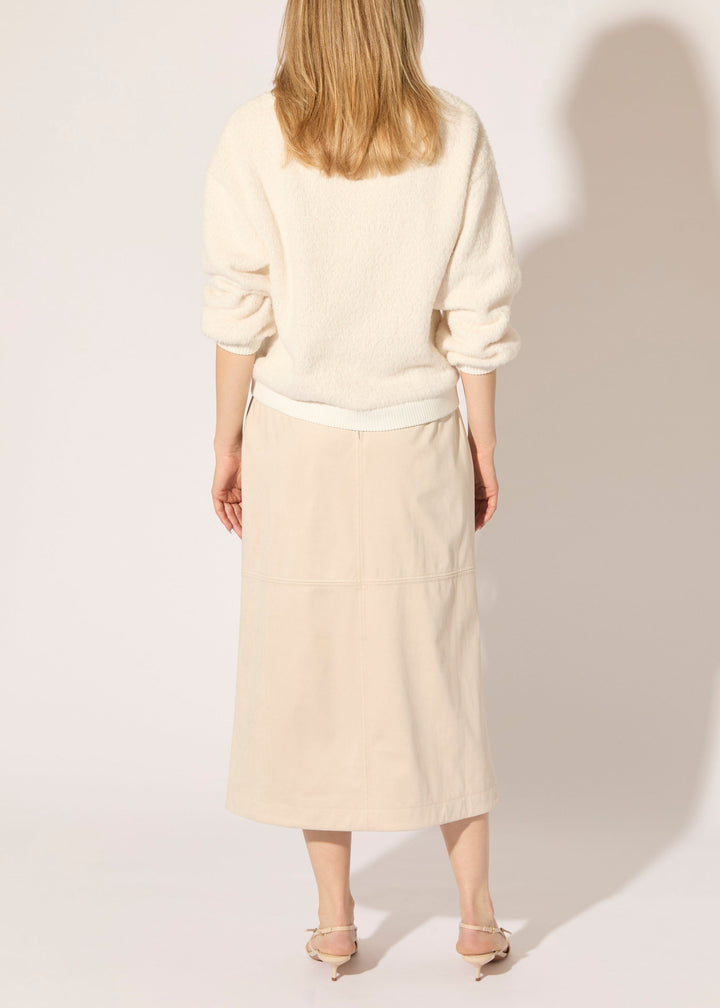 Luxe Chamois Midi Skirt - PREORDER