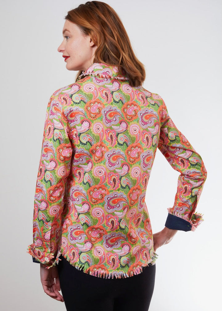 Cape Cod Tunic Bright Pink Paisley XL