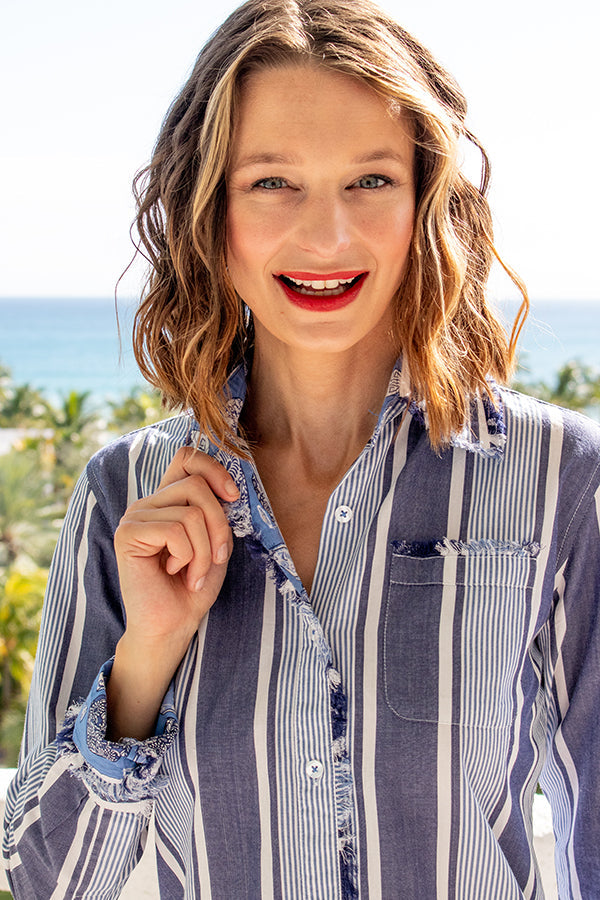 Cape Cod Shirt Blue Stripes