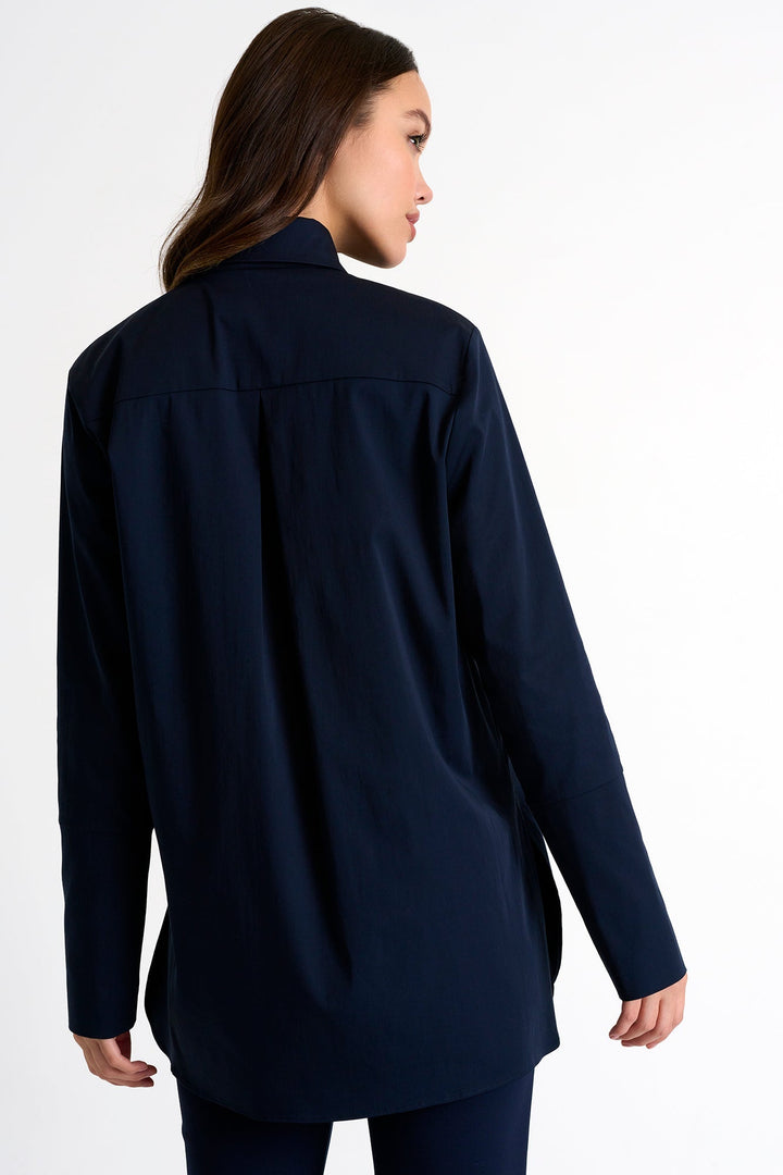 Classic Blouse - 52266-83-550 02 / 550 Navy / 69% COTON 26% NYLON 5% ELASTANE