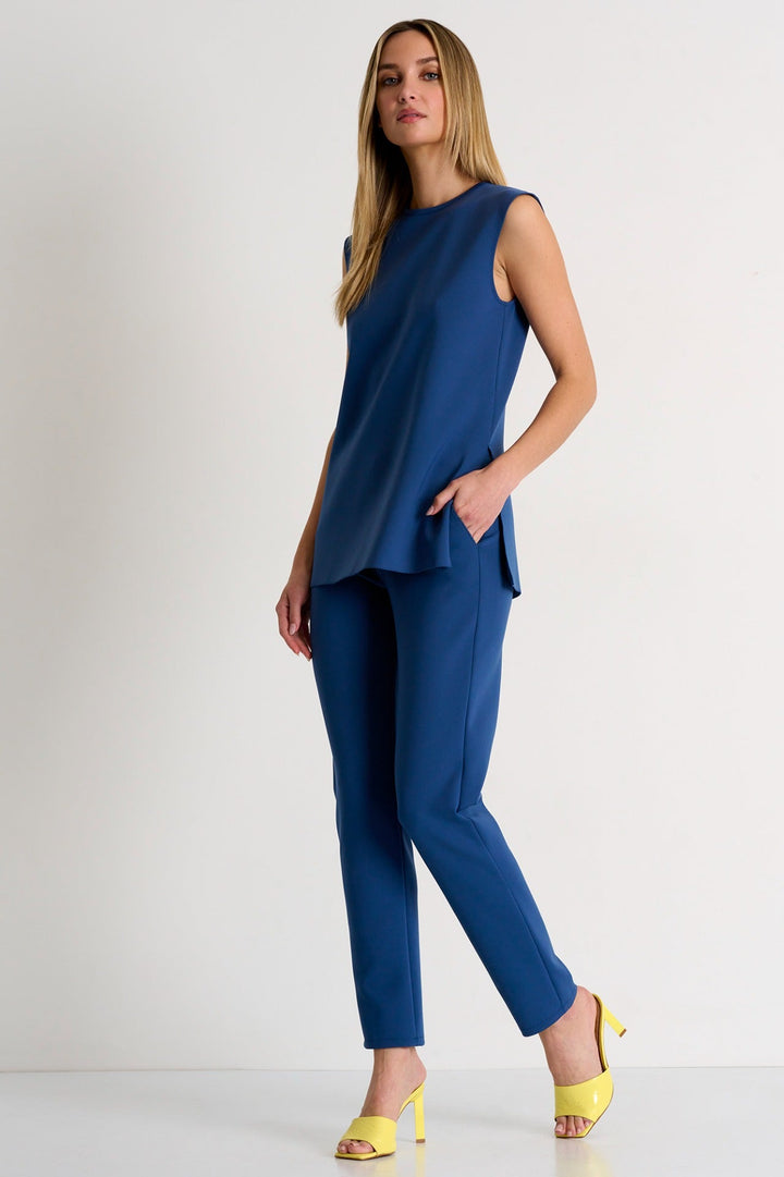 Straight Fit Trouser - 52327-51-530 02 / 530 Californian Blue / 75% POLYAMIDE, 25% ELASTANE