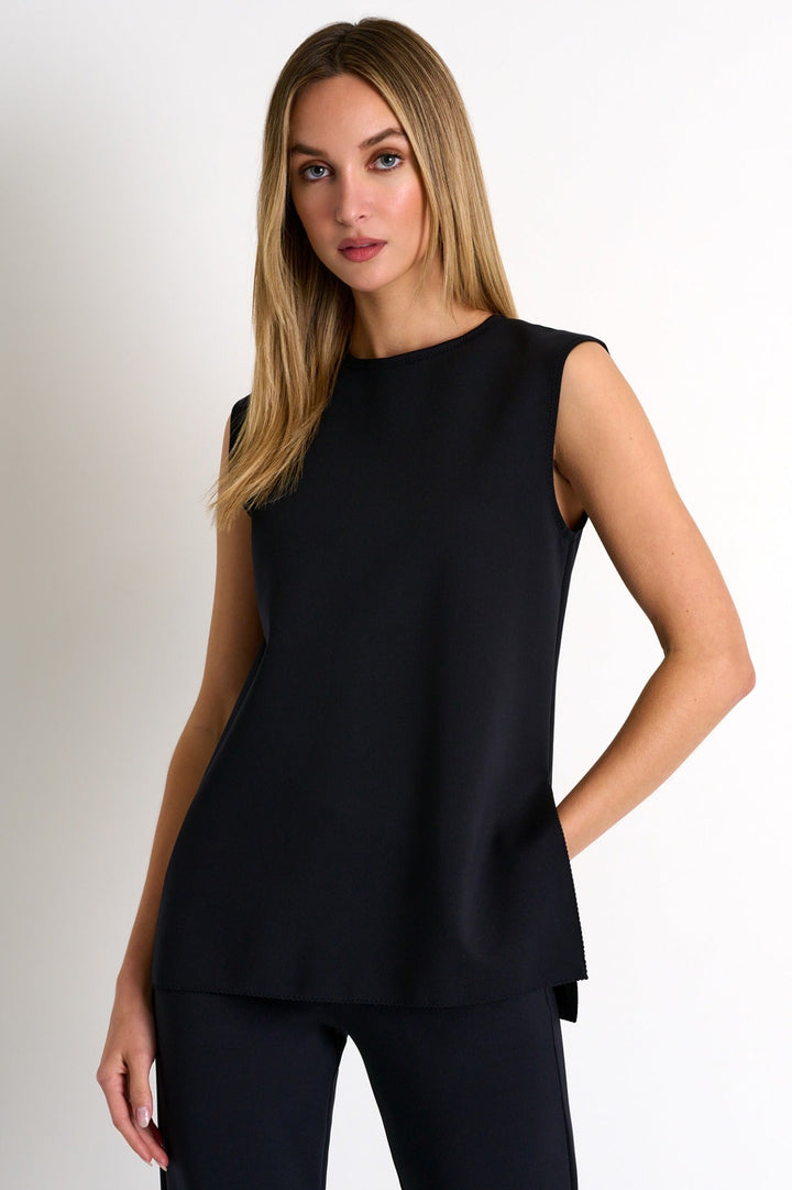 Elegant Sleeveless Top - 52327-95-800 02 / 800 Caviar / 75% POLYAMIDE, 25% ELASTANE