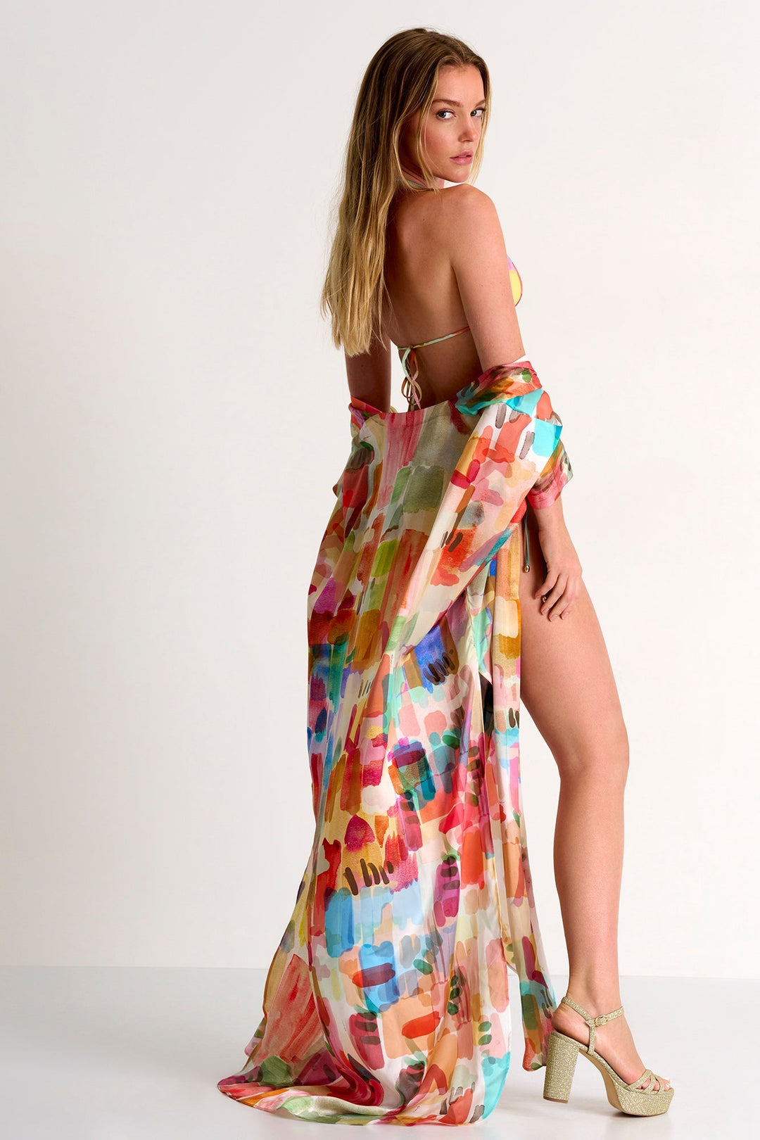 Long Silk Kimono - 52421-87-953 2 / 953 Lola / 100% SILK