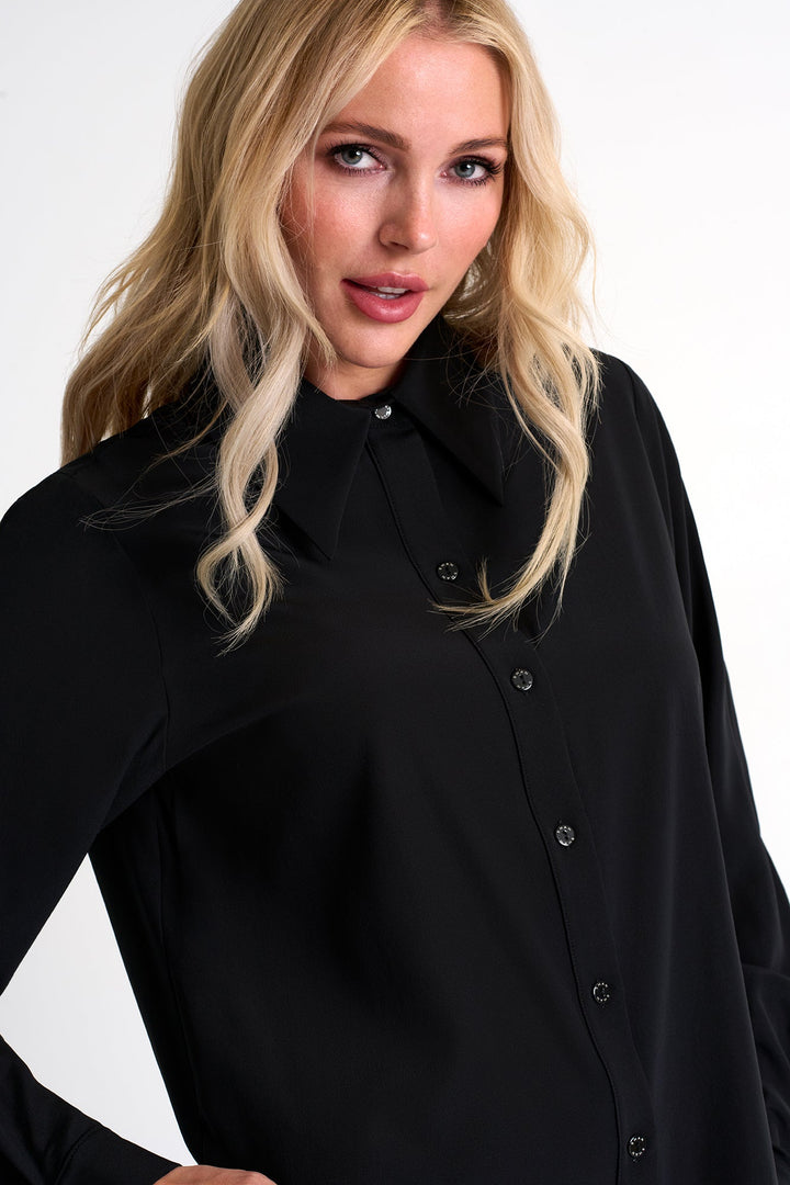 Silk Blouse - 52451-81-800 02 / 800 Caviar / 95% SILK 5% ELASTANE