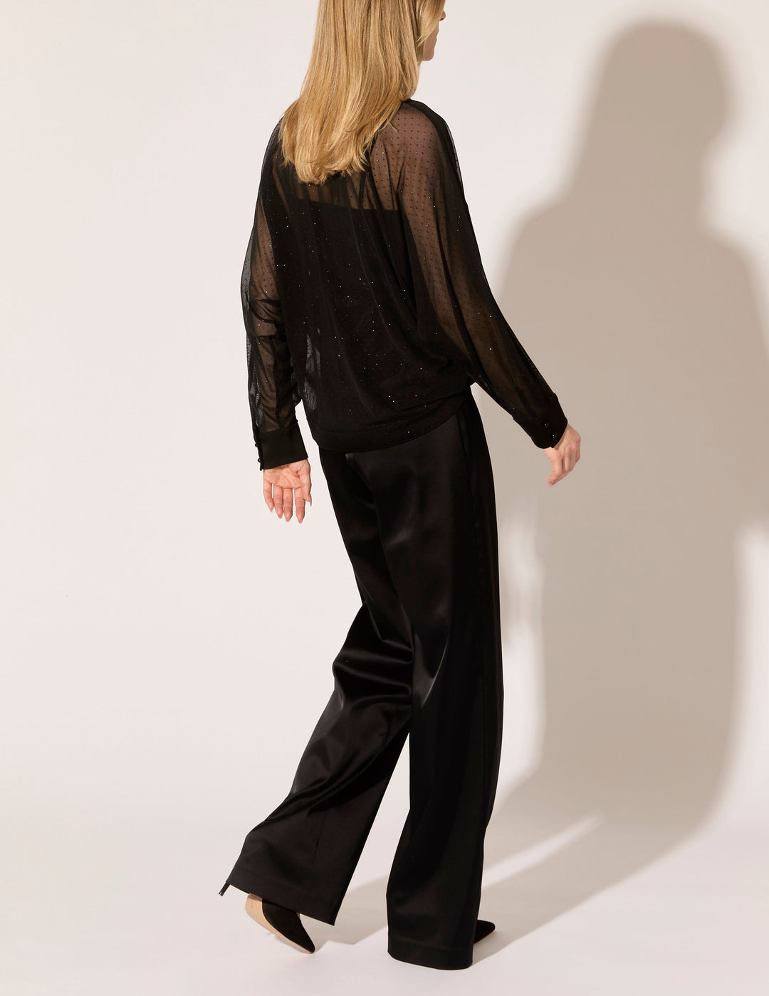 Glitter Dot Mesh Dolman Shirt - PREORDER