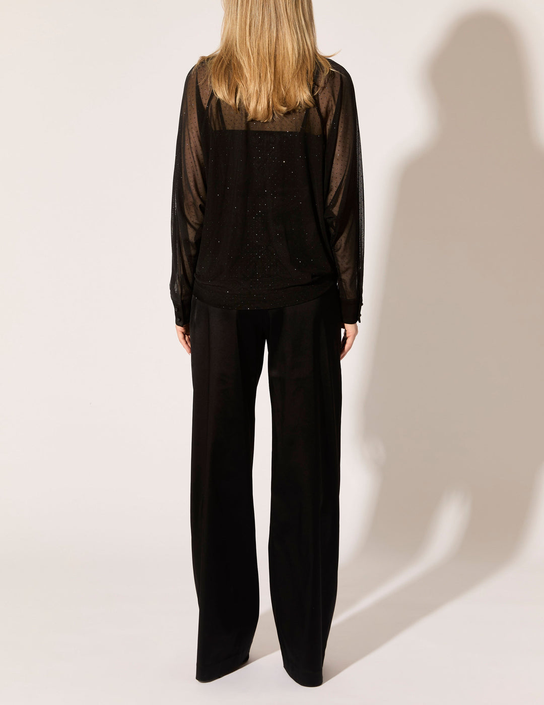Glitter Dot Mesh Dolman Shirt - PREORDER