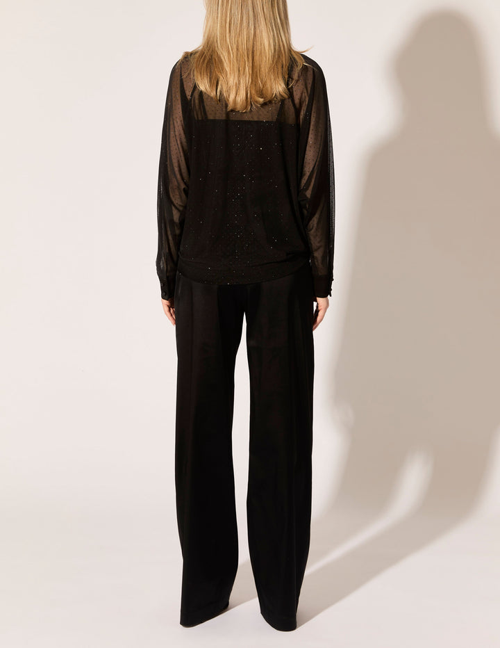 Glitter Dot Mesh Dolman Shirt - PREORDER