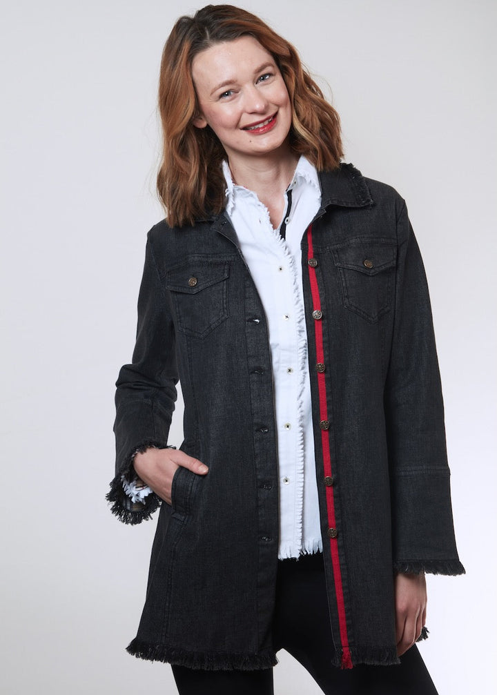 Park Slope Denim Jacket Blk XS