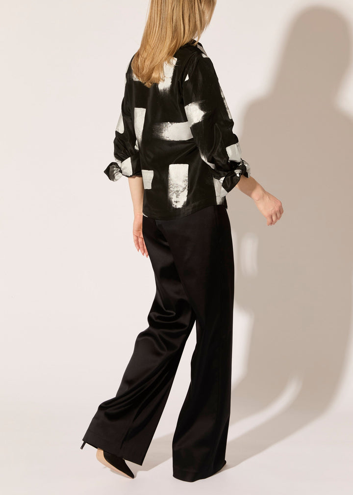 Stretch Satin Stovepipe Pants - PREORDER