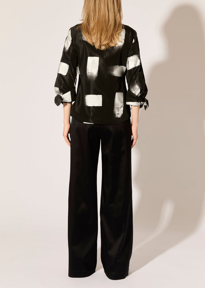 Stretch Satin Stovepipe Pants - PREORDER
