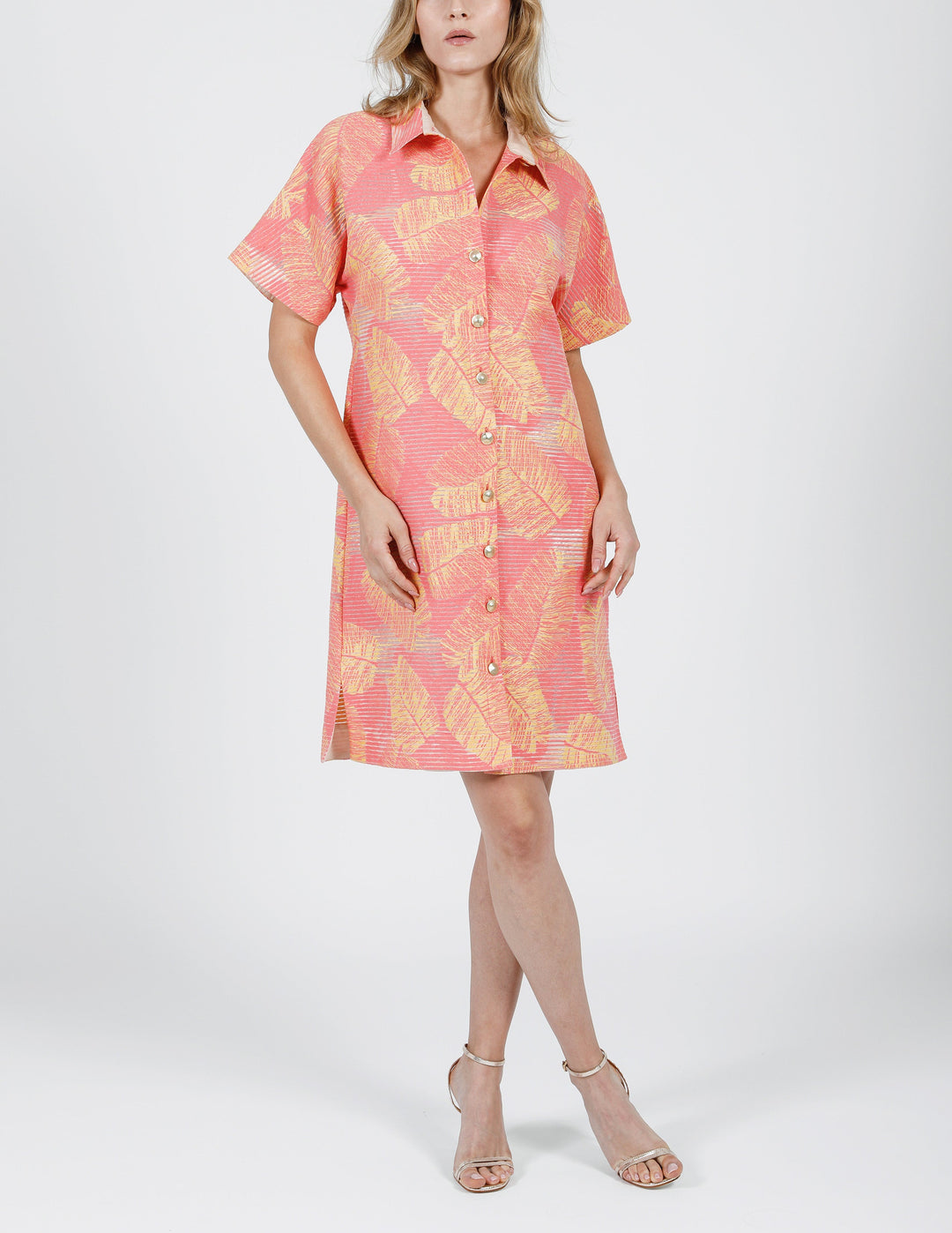 MARSEILLE JACQUARD SHIFT DRESS