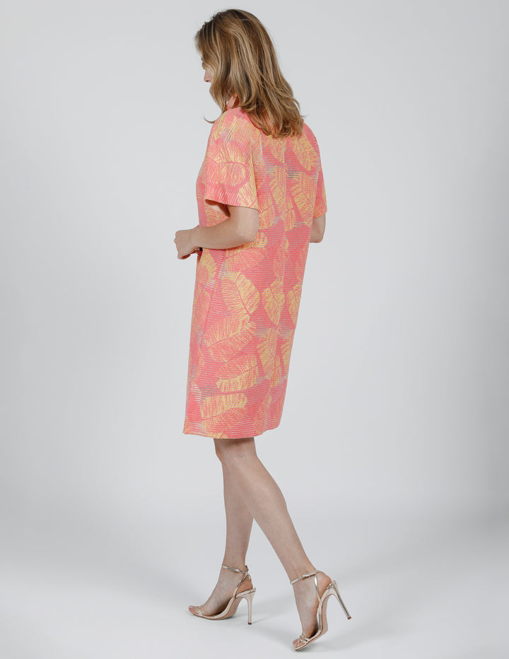 MARSEILLE JACQUARD SHIFT DRESS