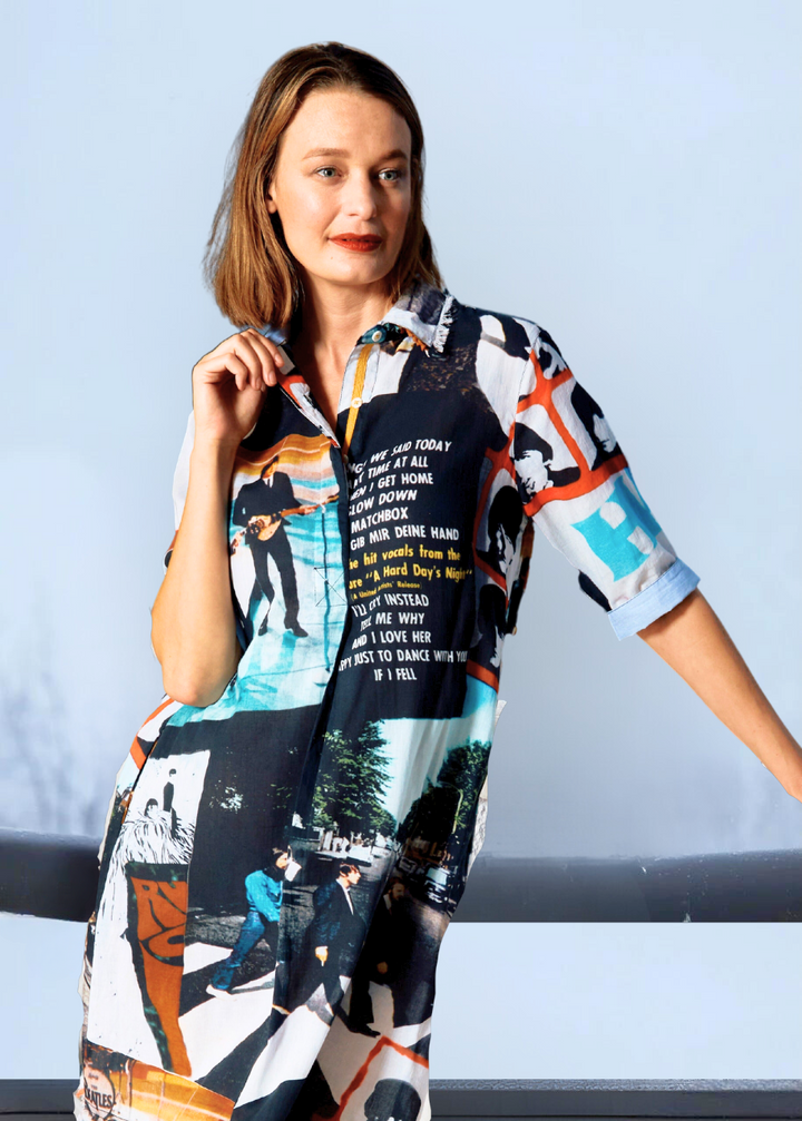 Fab 4 Print Chatham Dress