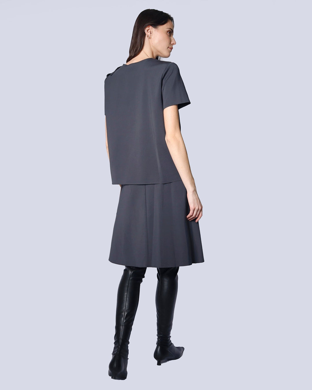 Maison Marie Saint Pierre | Top | HAILEY | Dark Charcoal | Skirt | HERMINE | Dark Charcoal