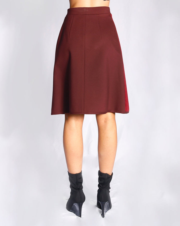 Maison Marie Saint Pierre | Skirt | HIZOR | Garnet