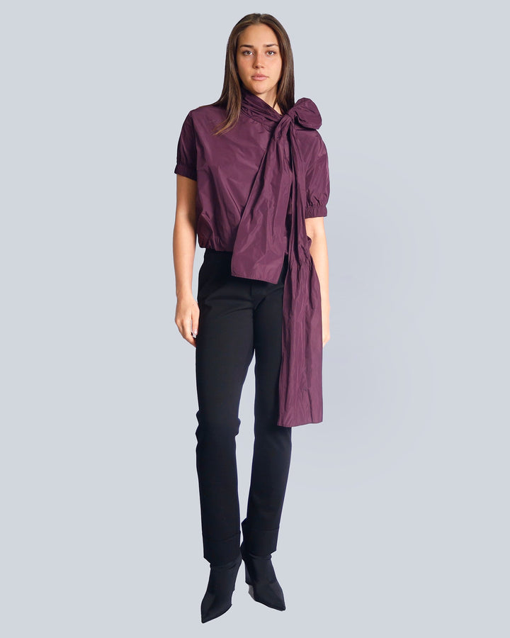 Maison Marie Saint Pierre | Top | HOYT | Aubergine | Pants | HASKELL | Black