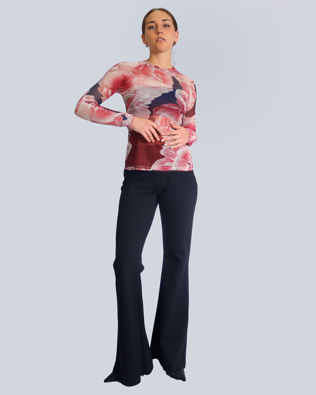 Maison Marie Saint Pierre | Pants | HOWARD | Black | Top | HANTONIME | Peonies