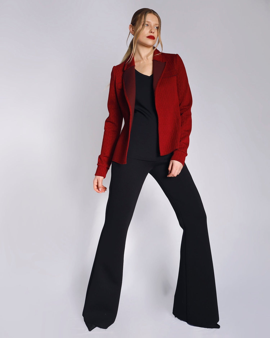 Maison Marie Saint Pierre | Jacket | HIROMI | Garnet | Pants | HINDY | Black