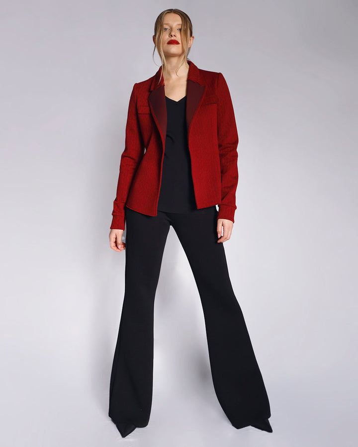 Maison Marie Saint Pierre | Jacket | HIROMI | Garnet | Pants | HINDY | Black