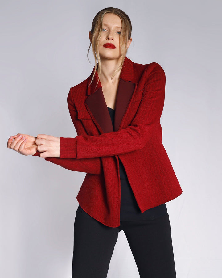 Maison Marie Saint Pierre | Jacket | HIROMI | Garnet | Pants | HINDY | Black