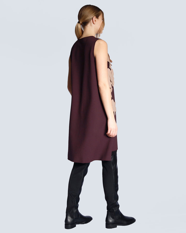 Maison Marie Saint Pierre | Dress | HOLDEN | Plum | Camel