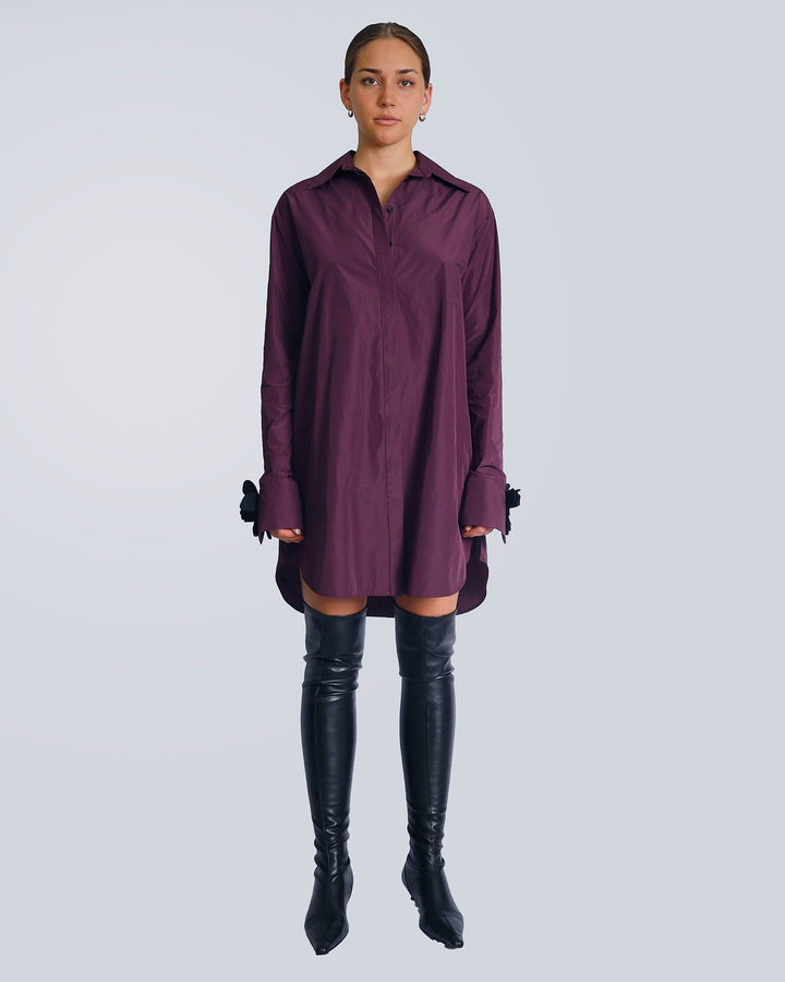 Maison Marie Saint Pierre | Dress | HEIKEL | Aubergine | Black