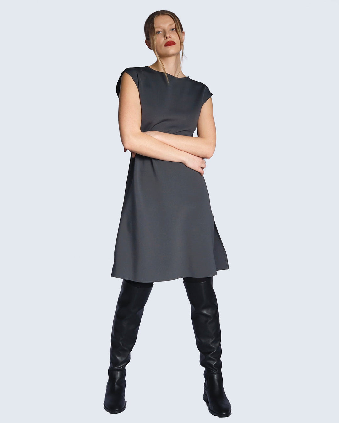 Maison Marie Saint Pierre | Dress | HEYWOOD | Dark Charcoal