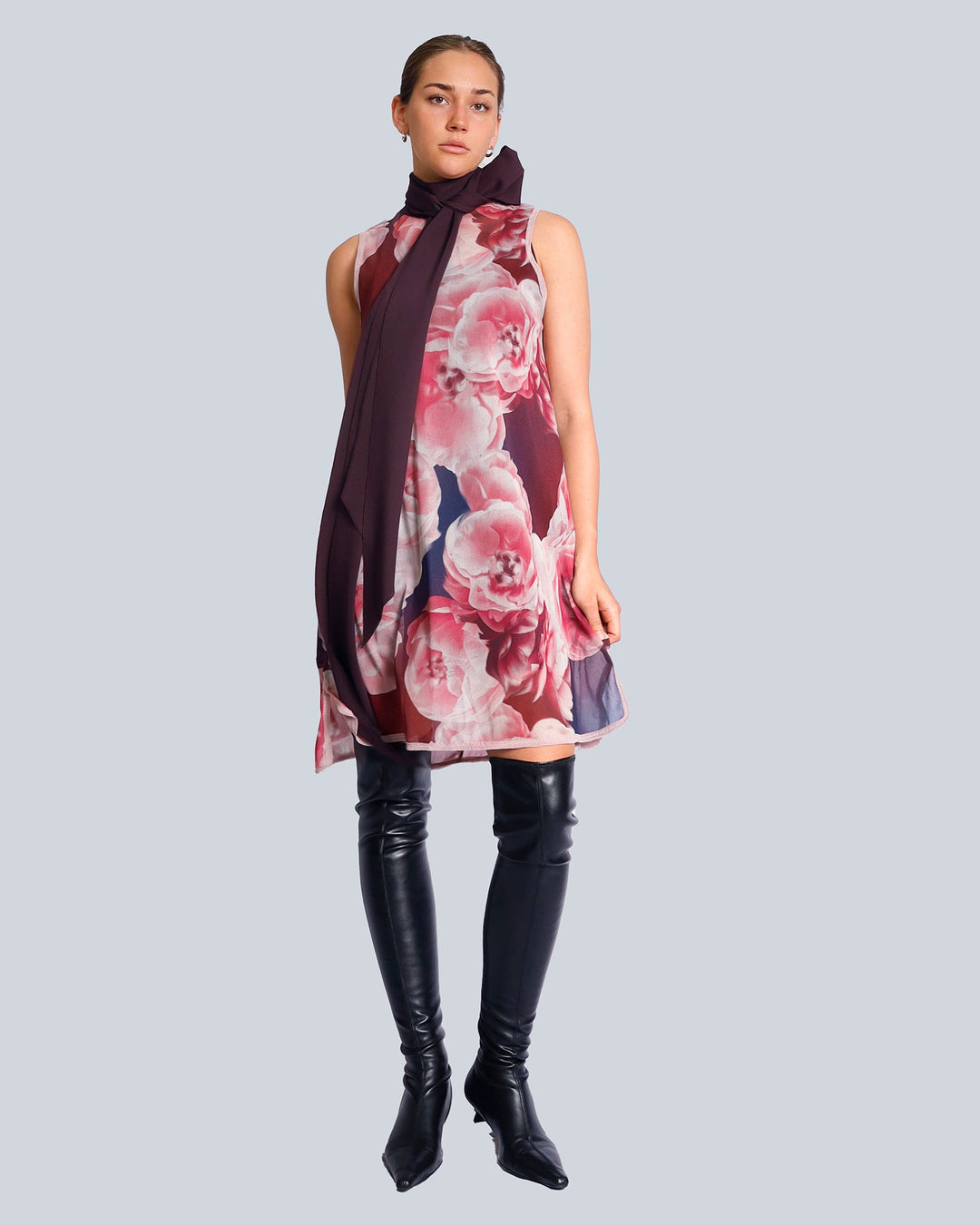 Maison Marie Saint Pierre | Dress | HAFID | Peonies | Plum