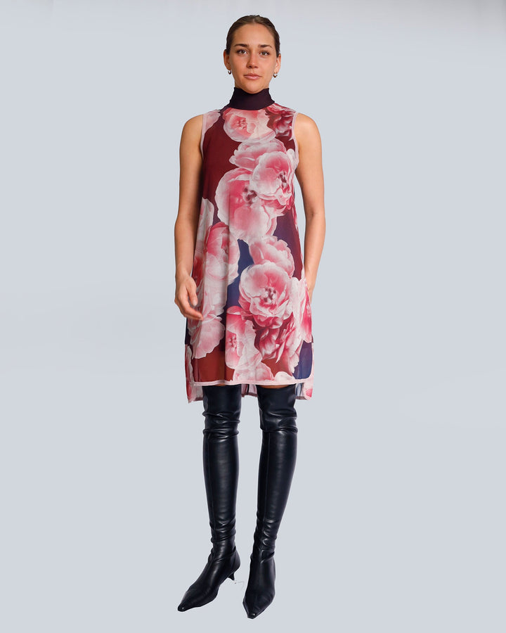 Maison Marie Saint Pierre | Dress | HAFID | Peonies | Plum