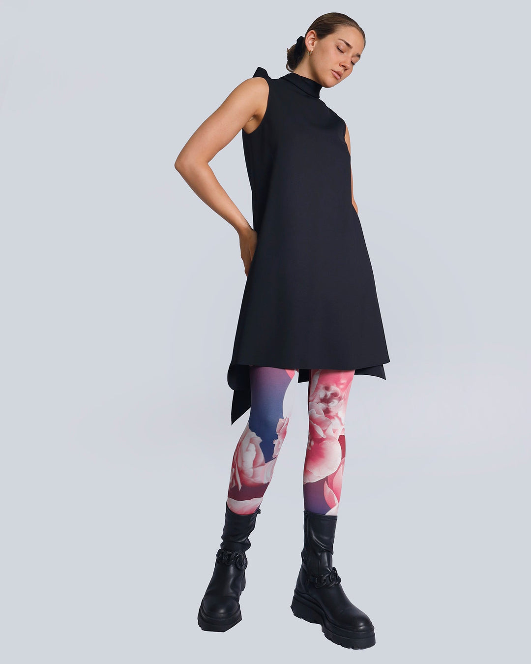 Maison Marie Saint Pierre | Dress | HUTCHINSON | Plum | Leggings | HONORIUS | Peonies