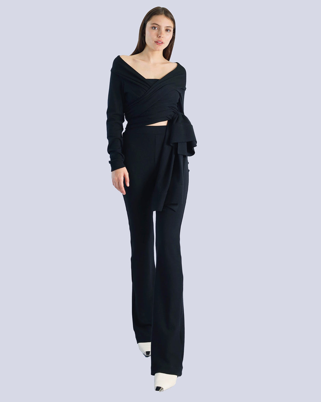 Maison Marie Saint Pierre | Pants | MARCELARE | Black | Scarf | MODESTE | Black
