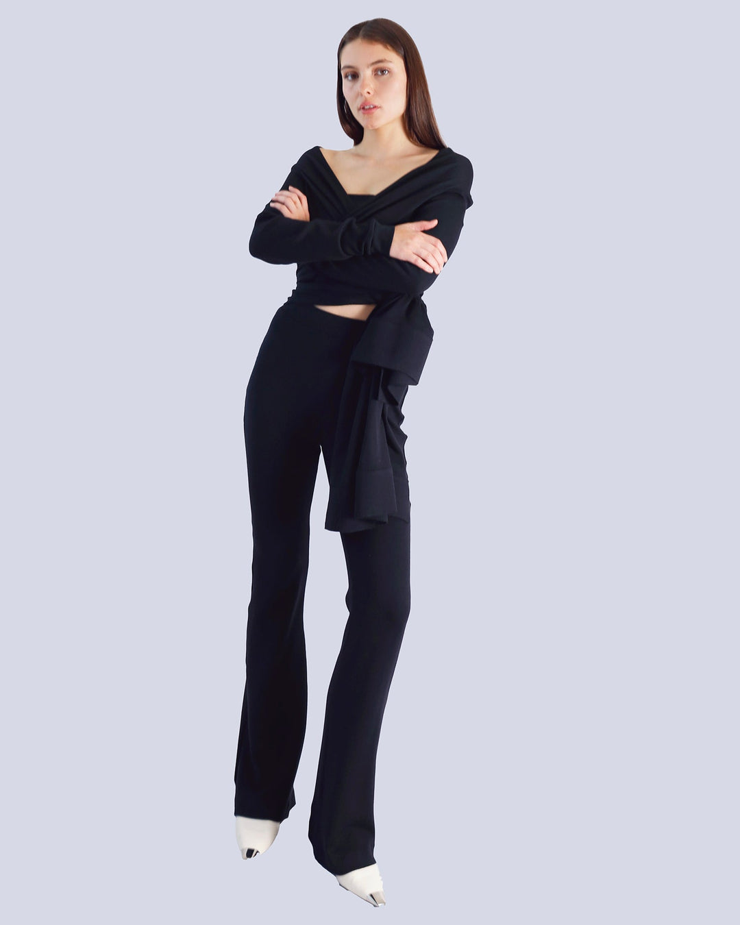 Maison Marie Saint Pierre | Pants | MARCELARE | Black | Scarf | MODESTE | Black