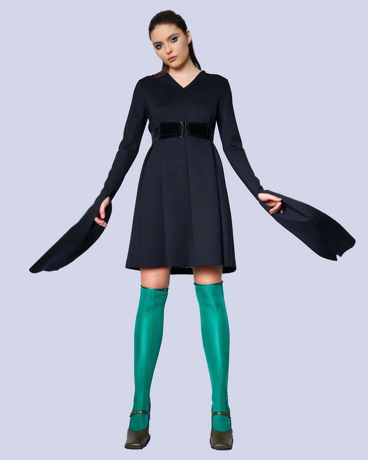 Maison Marie Saint Pierre | Dress | MAY | Black | Belt | MESCAP | Black