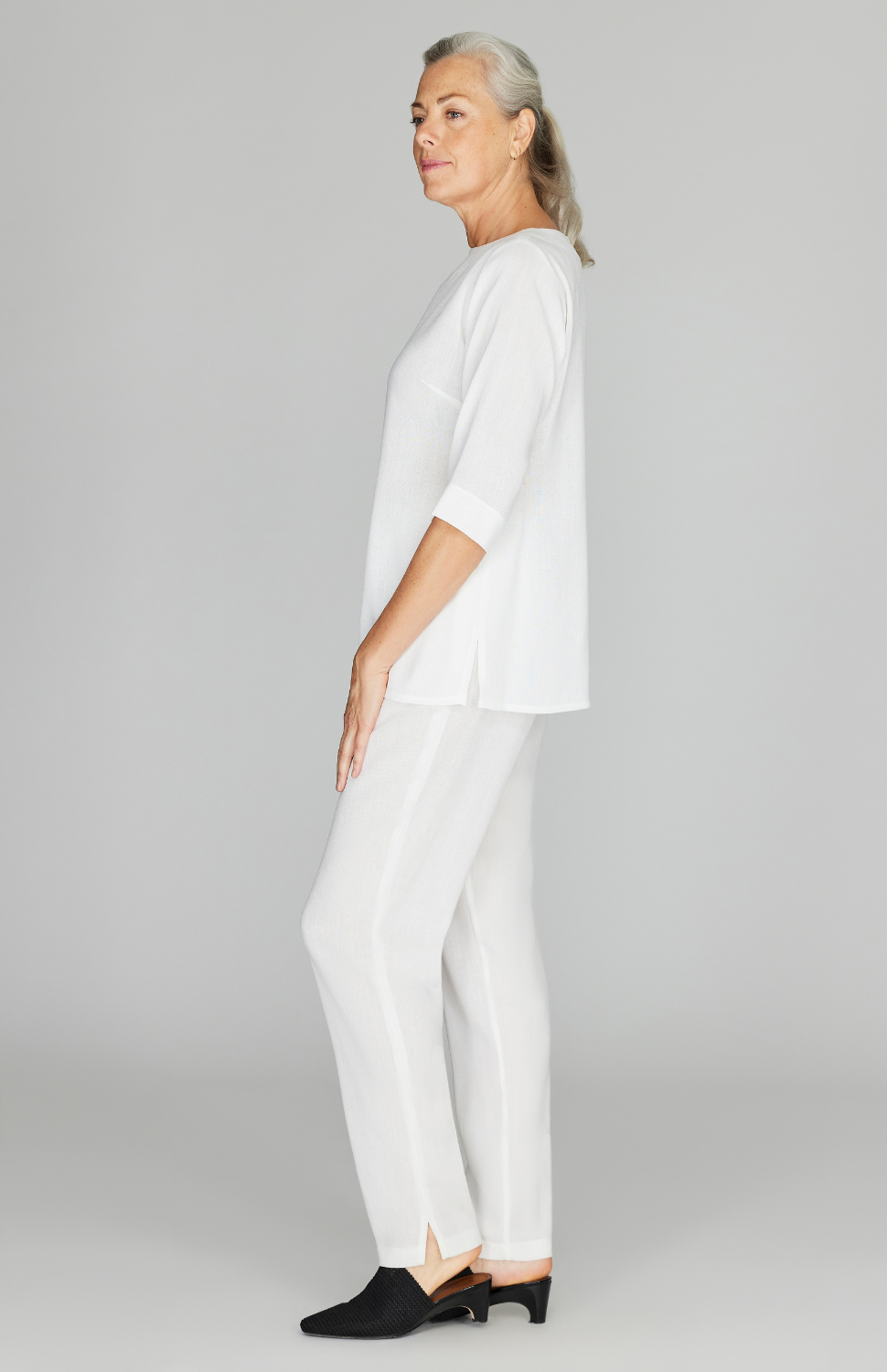 Microlinen Essential 3/4 Sleeve Blouse