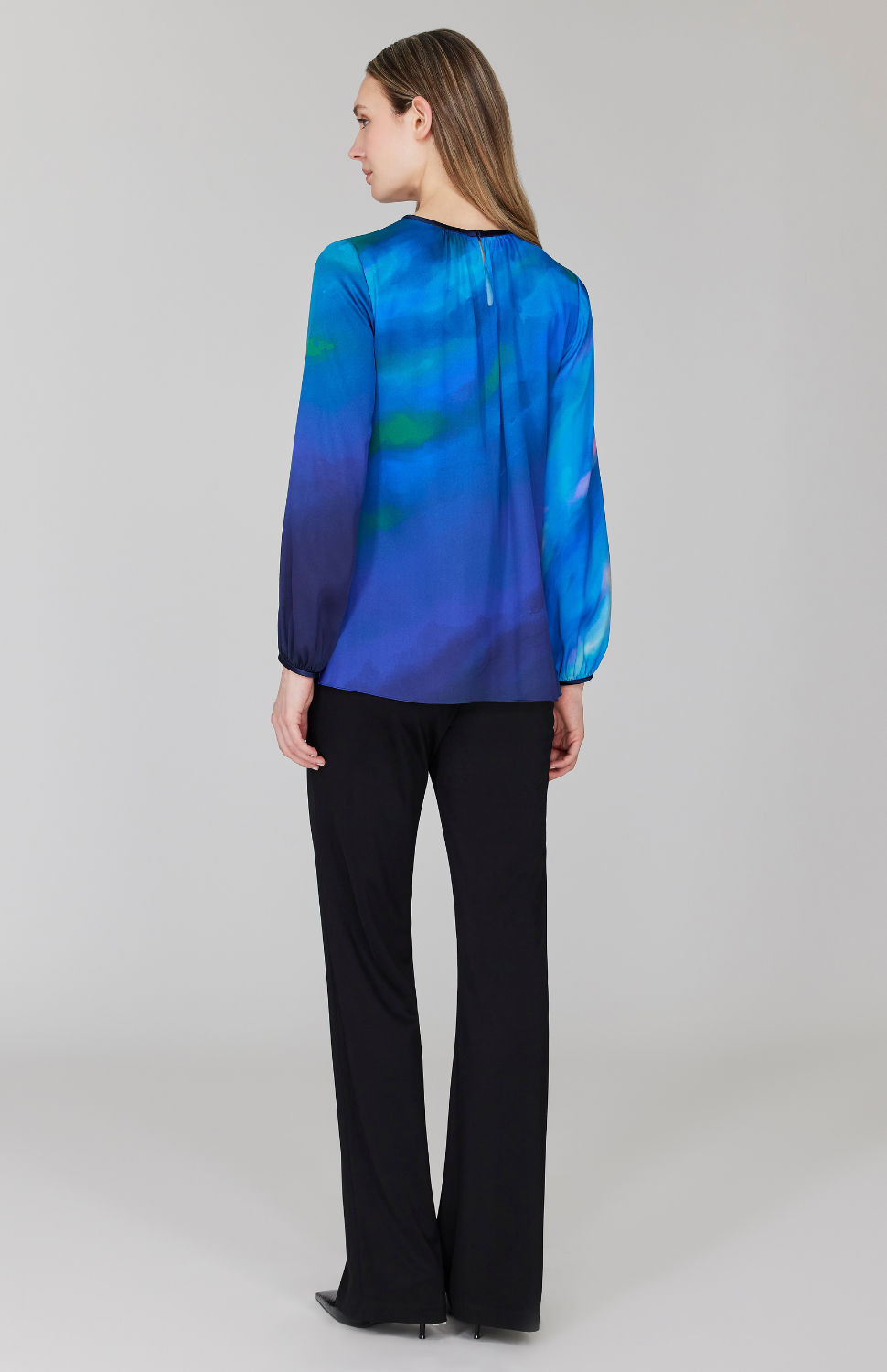 PREORDER Mountainscape Gather Neck Blouse