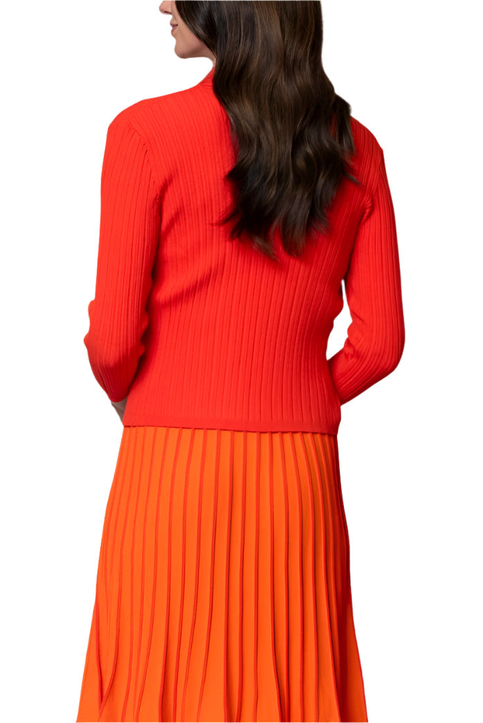 Vicky Cropped Cardigan ; Bright Orange