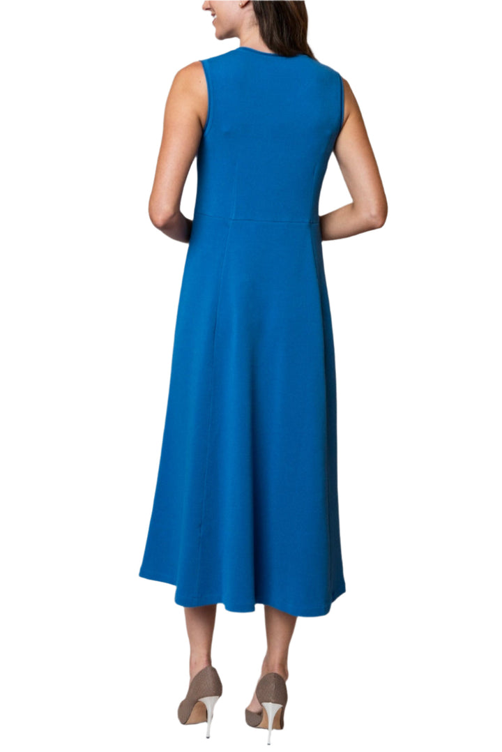 Mabel Maxi Sleeveless A-line Dress; Ocean Blue